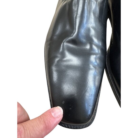 Donald J Pliner Mens Black Leather Slip-On Loafers Size 10.5M SKU 7476 main image 9